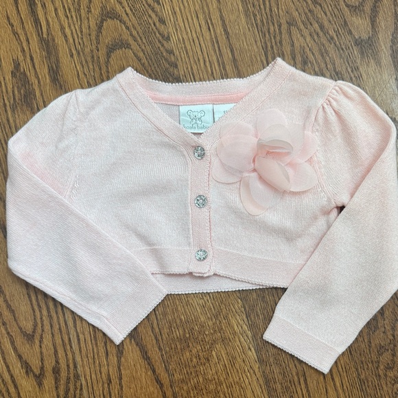 Charming Pink Sweater with Floral Detail - Picture 1 of 5